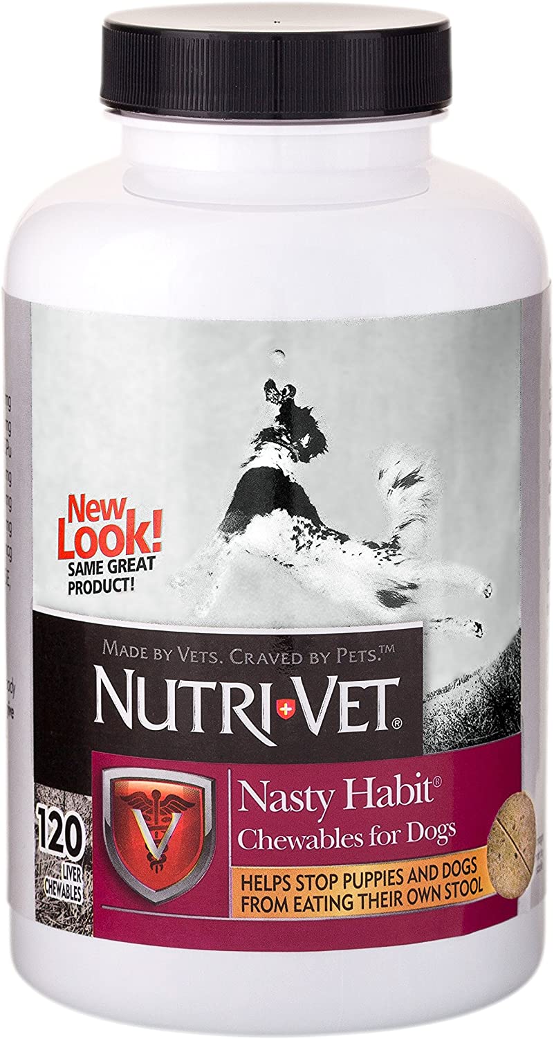 Жевательные таблетки для собак и щенков от поедания экскрементов Nutri-Vet Nasty Habit 120 табл
Жевательные таблетки для собак и щенков от поедания экскрементов Nutri-Vet Nasty Habit 120 табл