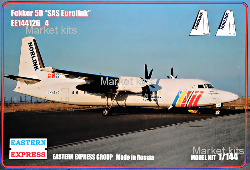 Пассажирський самолет Fokker 50 SAS Eurolink 1:144 Eastern Express (EE144126-04)
Пассажирський самолет Fokker 50 SAS Eurolink 1:144 Eastern Express (EE144126-04)