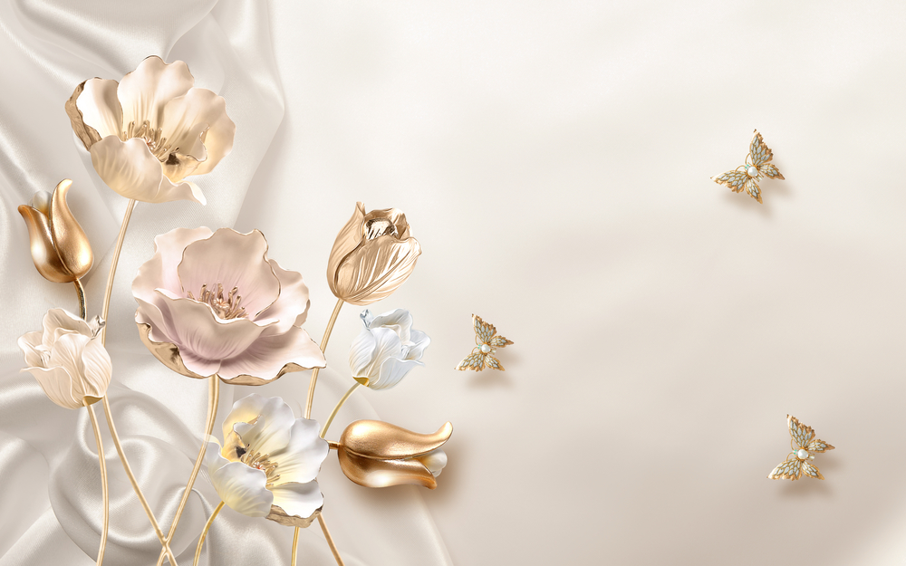 Фотообои 3D 'Золотые цветы' (5300) , Штукатурка
Фотообои 3D 'Золотые цветы' (5300) , Штукатурка