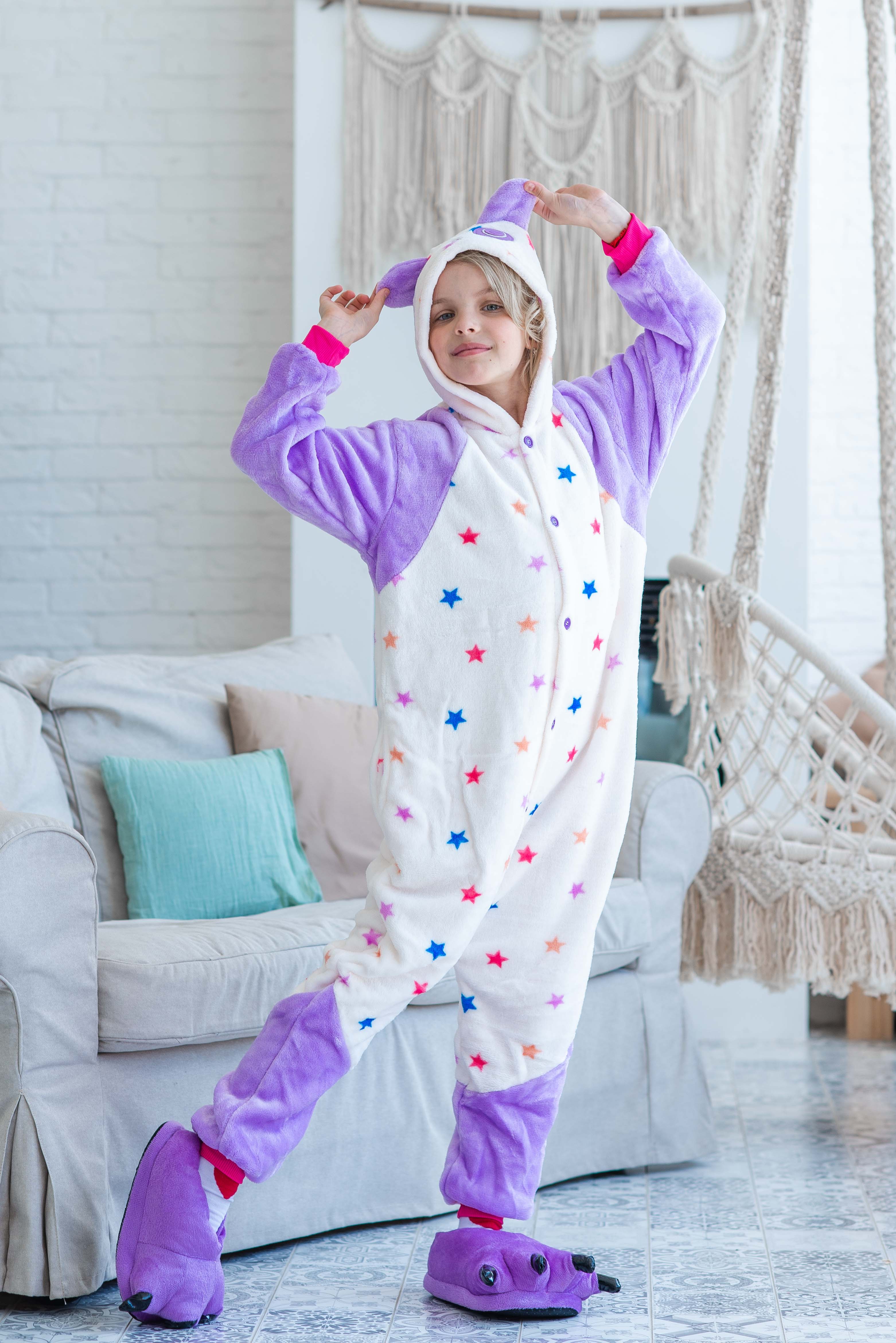 Пижама Кигуруми детская BearWear Панда New звездочка S 105 - 115 см Фиолетовый (K0W1-0099-S)
Пижама Кигуруми детская BearWear Панда New звездочка S 105 - 115 см Фиолетовый (K0W1-0099-S)