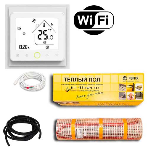 Теплый пол двухжильный нагревательный мат IN-Term ECO 200 + программируемый WiFi терморегулятор PWT-002 3.2 м.кв - 640Вт
Теплый пол двухжильный нагревательный мат IN-Term ECO 200 + программируемый WiFi терморегулятор PWT-002 3.2 м.кв - 640Вт