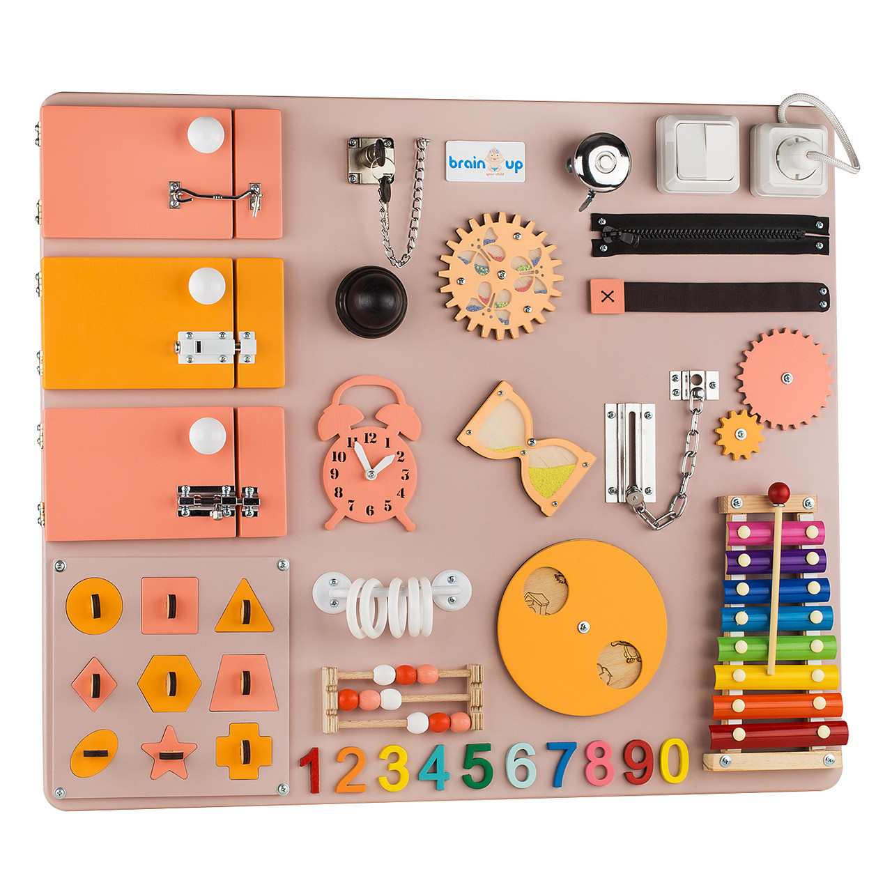 Бизиборд BrainUp Smart Busy Board настольная развивающая игра доска из 30 деталей L60*70 см (6005_1)
Бизиборд BrainUp Smart Busy Board настольная развивающая игра доска из 30 деталей L60*70 см (6005_1)