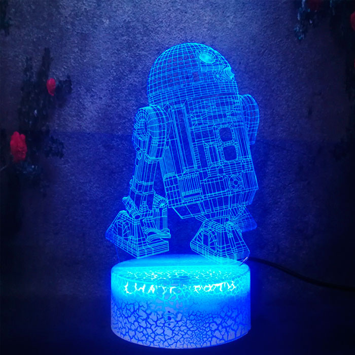 Настольный светильник-ночник R2 D2 Звездные Воины настольная 3D Лампа Star Wars 16 Цветов (7709)
Настольный светильник-ночник R2 D2 Звездные Воины настольная 3D Лампа Star Wars 16 Цветов (7709)