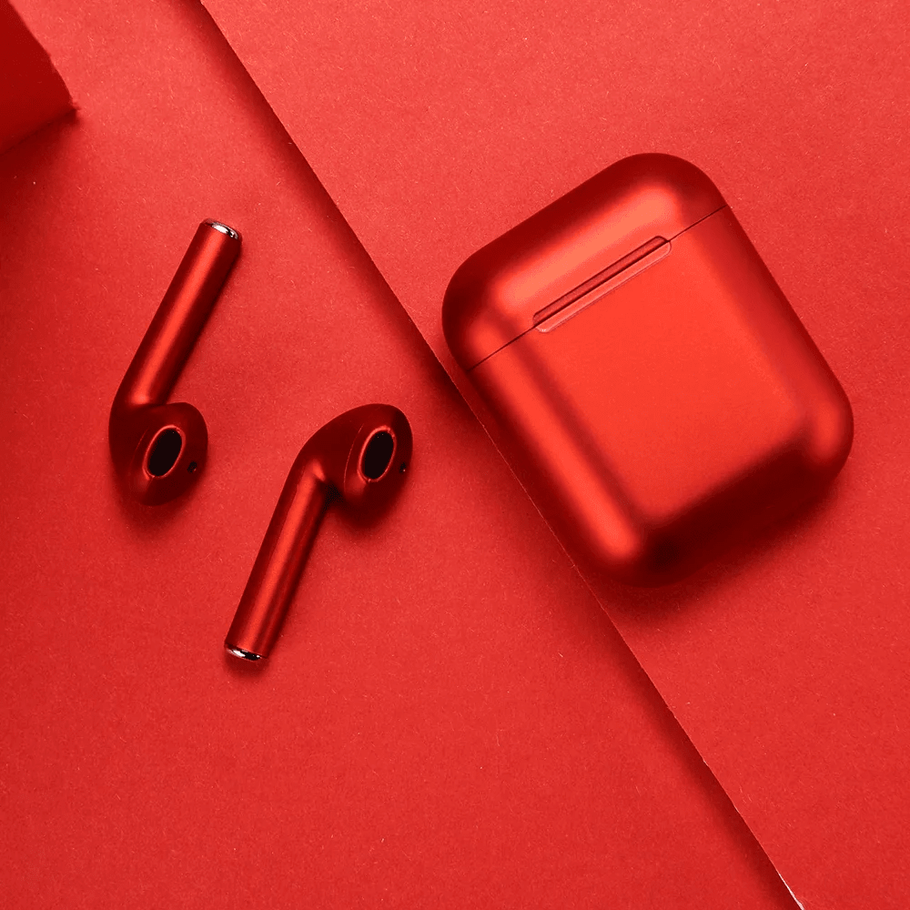 Беспроводные наушники TWS inPods12 Macaron Metallic JKR | Touch Sensor + PopUp Красный