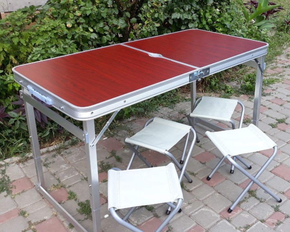 Стол для пикника Folding Table УСИЛЕННЫЙ Алюминиевый раскладной 4 стула+чемодан Коричневый
Стол для пикника Folding Table УСИЛЕННЫЙ Алюминиевый раскладной 4 стула+чемодан Коричневый
