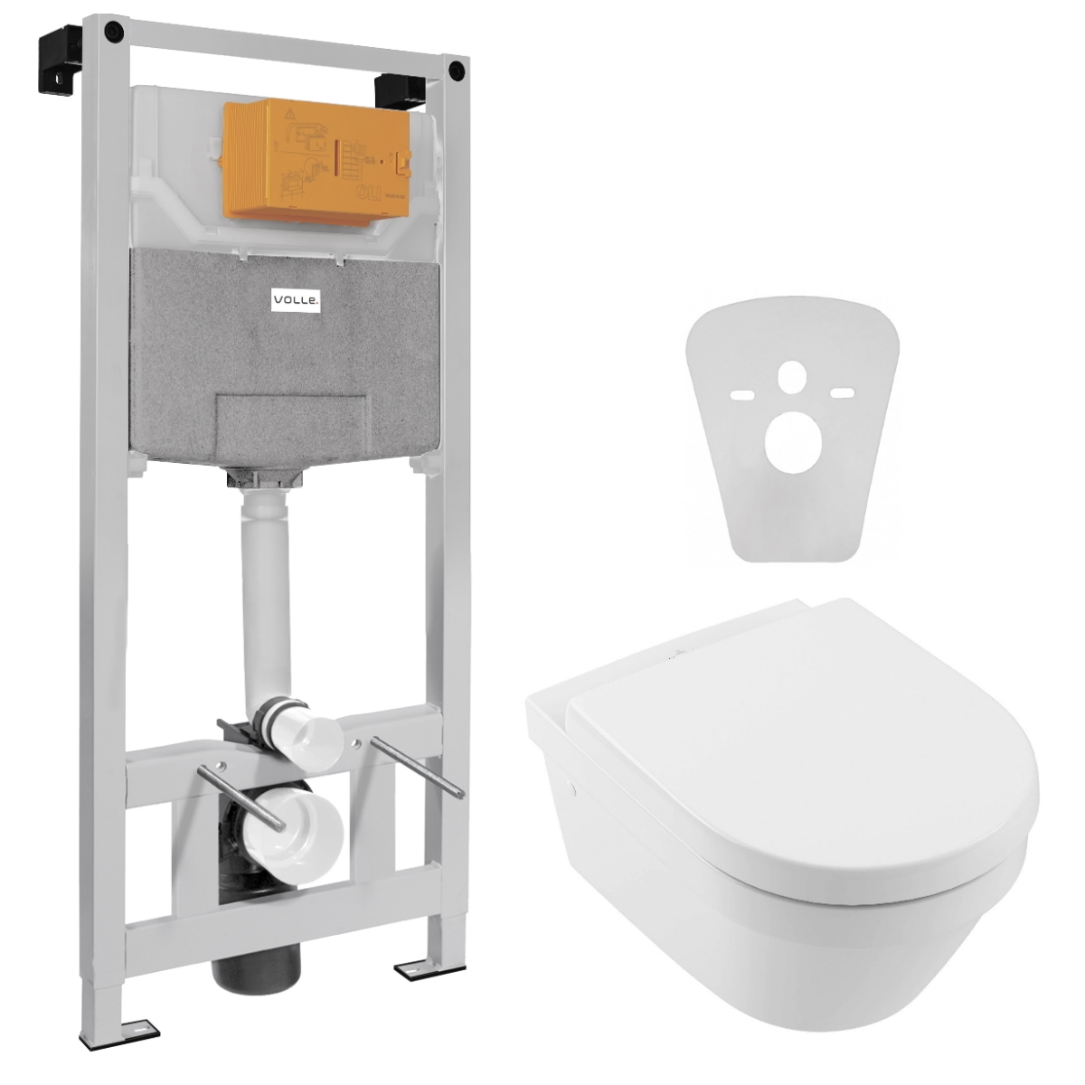 Инсталляция VOLLE Master Neo 201010 + унитаз VILLEROY & BOCH Architectura New DirectFlush 4694HR01 с сиденьем Soft Close дюропласт
Инсталляция VOLLE Master Neo 201010 + унитаз VILLEROY & BOCH Architectura New DirectFlush 4694HR01 с сиденьем Soft Close дюропласт