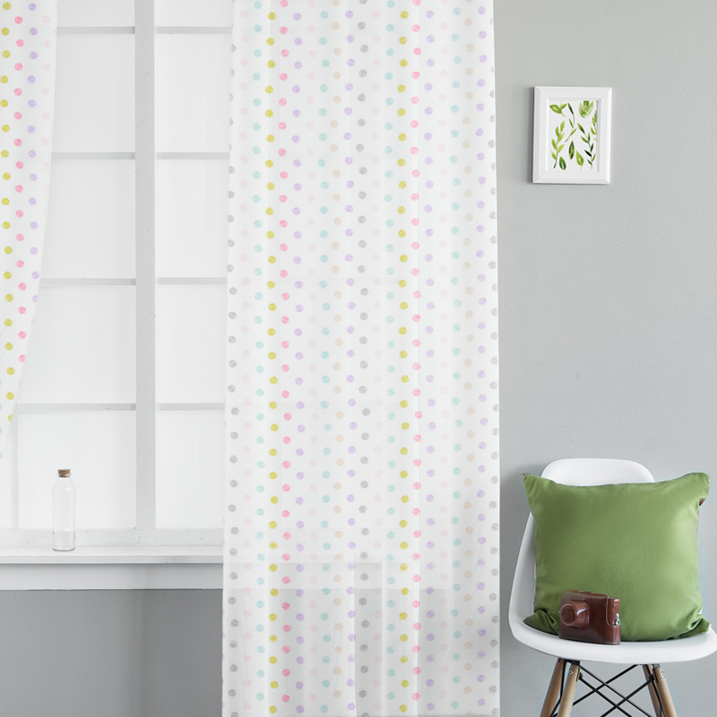 Тюль кисея с утяжелителем в детскую комнату Time Textile Draw горошек 400х275 см Разноцветный TT164469-400275
Тюль кисея с утяжелителем в детскую комнату Time Textile Draw горошек 400х275 см Разноцветный TT164469-400275