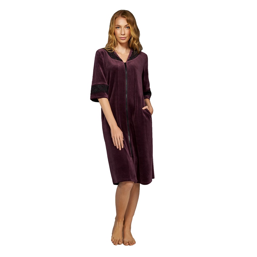 Халат домашний женский ELLEN  сливовый (LDG 098/001, Халат домашний женский ELLEN M сливовый (LDG 098/001) 
Халат домашний женский ELLEN  сливовый (LDG 098/001, Халат домашний женский ELLEN M сливовый (LDG 098/001)
