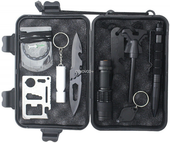 Набор мультитул инструментов для выживания кемпинга туризма Survival Kit многофункциональный тактический комплект 9 в 1
Набор мультитул инструментов для выживания кемпинга туризма Survival Kit многофункциональный тактический комплект 9 в 1