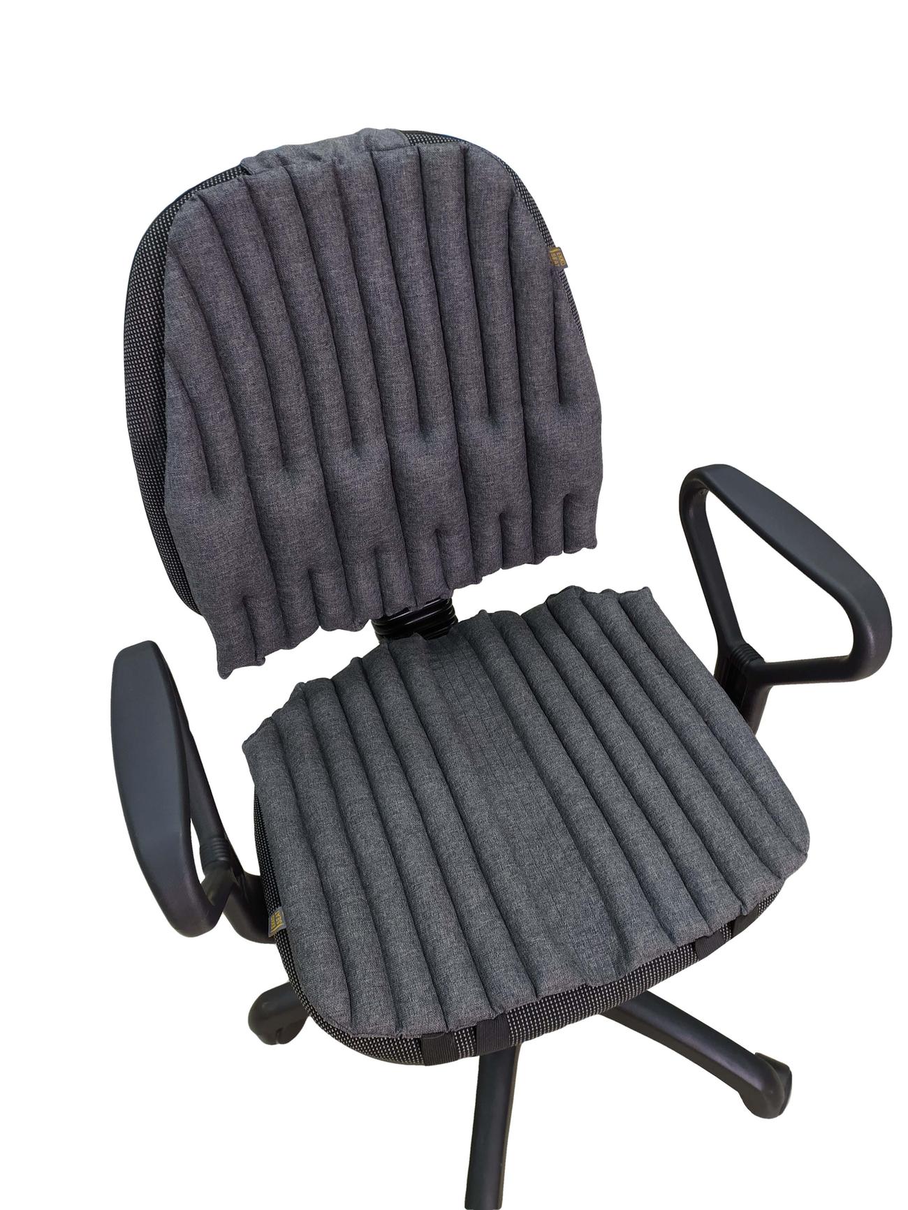 Ортопедические подушки EKKO SEAT на офисное кресло. Комплект. Серый. OF-12Gback13
Ортопедические подушки EKKO SEAT на офисное кресло. Комплект. Серый. OF-12Gback13