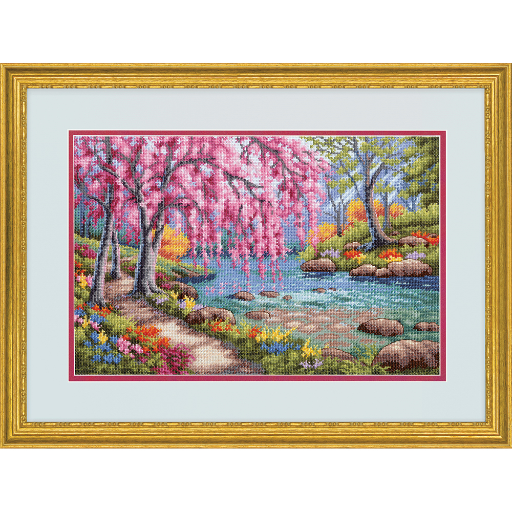 Набір для вишивання хрестиком "Вишня в цвіту//Cherry Blossom Creek" DIMENSIONS 70-35374
Набір для вишивання хрестиком "Вишня в цвіту//Cherry Blossom Creek" DIMENSIONS 70-35374