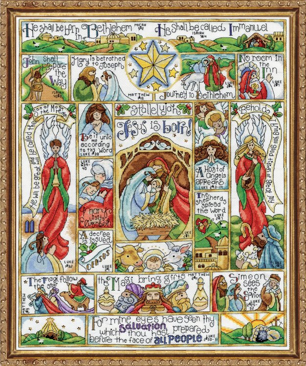 Набір для вишивання хрестиком "Nativity Story//Різдвяна історія" Design Works dw2994
Набір для вишивання хрестиком "Nativity Story//Різдвяна історія" Design Works dw2994