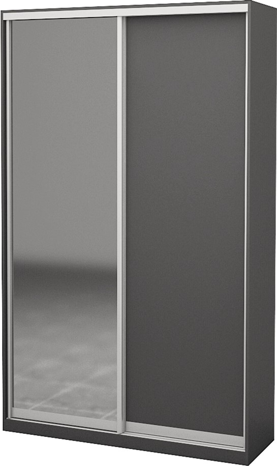 Шкаф-купе двухдверный Roko 140х242х45 см ДСП + Зеркало Серый
Шкаф-купе двухдверный Roko 140х242х45 см ДСП + Зеркало Серый