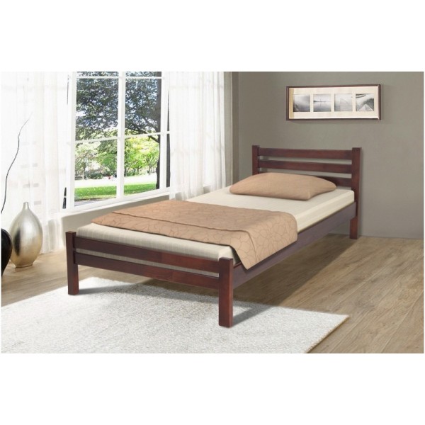 Кровать деревянная односпальная 90х200 с основанием Эко Микс Мебель цвет Орех тёмный 
Кровать деревянная односпальная 90х200 с основанием Эко Микс Мебель цвет Орех тёмный