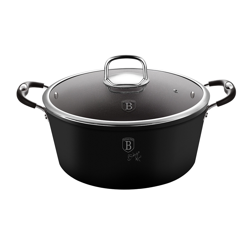Кастрюля из кованого алюминия со стеклянной крышкой Ø20*10,4 см 2.5 л - BH 6122 - BERLINGER HAUS
Кастрюля из кованого алюминия со стеклянной крышкой Ø20*10,4 см 2.5 л - BH 6122 - BERLINGER HAUS