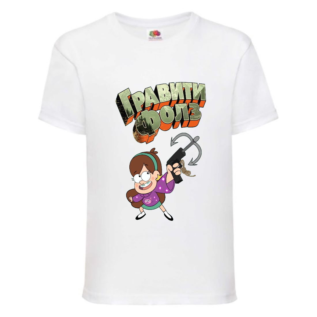 Футболка детская Гравити Фолз Мэйбл стреляет (Gravity Falls Maybl) белая (GF wh-002) 152 см
Футболка детская Гравити Фолз Мэйбл стреляет (Gravity Falls Maybl) белая (GF wh-002) 152 см