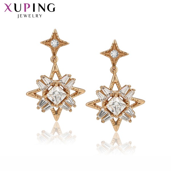 Серьги Xuping с белыми фианитами позолота 18К 7642000
Серьги Xuping с белыми фианитами позолота 18К 7642000