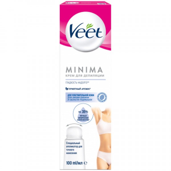 Крем для депіляції Veet Minima для чутливої шкіри з аплікатором 100 мл