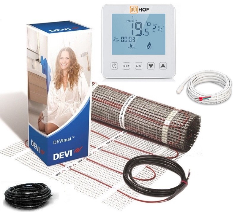 Теплый пол DEVI двухжильный мат DTIR-150 6 м2 c программируемым сенсорным терморегулятором Hof sen в комплекте
Теплый пол DEVI двухжильный мат DTIR-150 6 м2 c программируемым сенсорным терморегулятором Hof sen в комплекте
