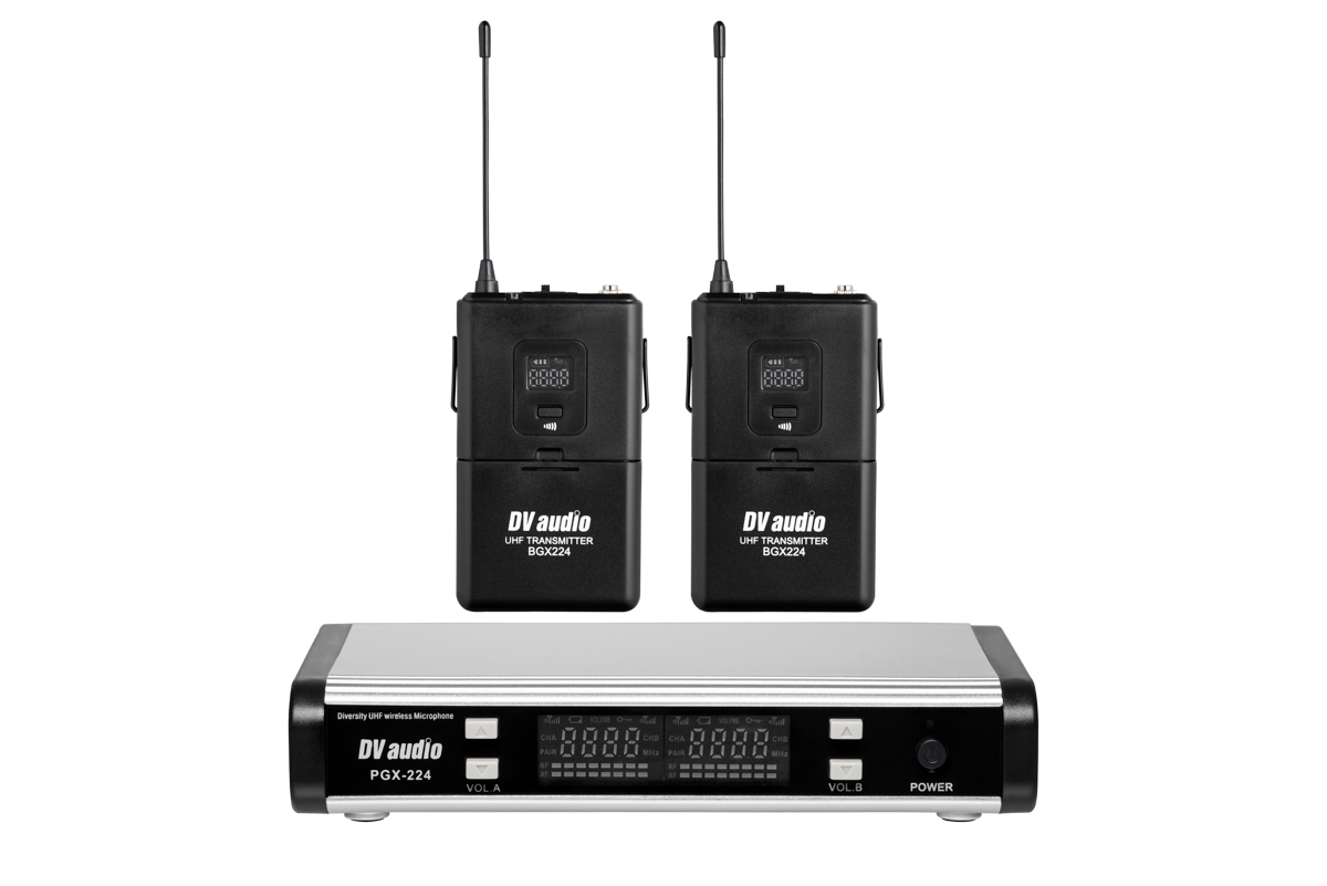Радиосистема DV audio с двумя поясными передатчиками и гарнитурами UHF BGX-224-Dual
Радиосистема DV audio с двумя поясными передатчиками и гарнитурами UHF BGX-224-Dual