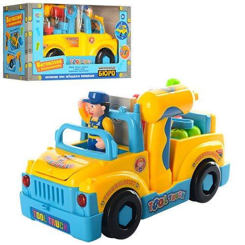 Машинка-конструктор Huile toys со световыми и звуковыми эффектам желто-голубого цвета (RT789)
Машинка-конструктор Huile toys со световыми и звуковыми эффектам желто-голубого цвета (RT789)