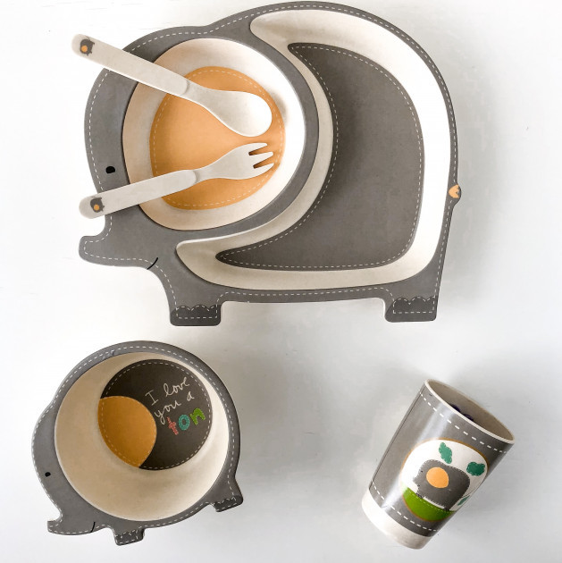 Детская бамбуковая посуда Сhildren's dishes Слоненок, набор из 5 предметов - (SKU_145865)
Детская бамбуковая посуда Сhildren's dishes Слоненок, набор из 5 предметов - (SKU_145865)