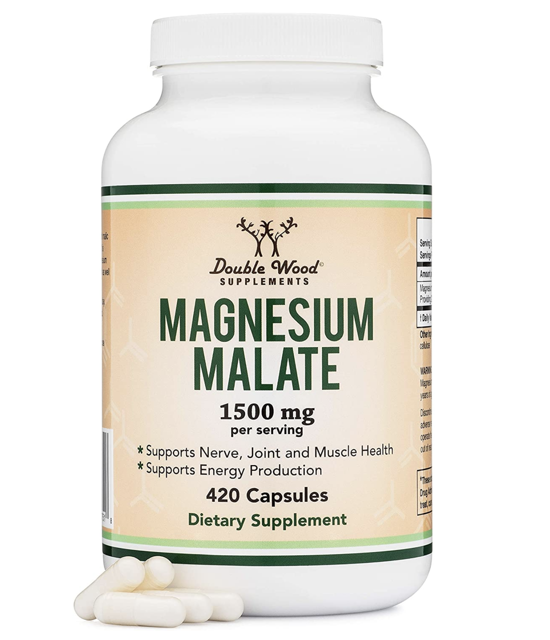 Биологически активная добавка Double Wood Suplements Magnesium Malate 420 капсул
Биологически активная добавка Double Wood Suplements Magnesium Malate 420 капсул