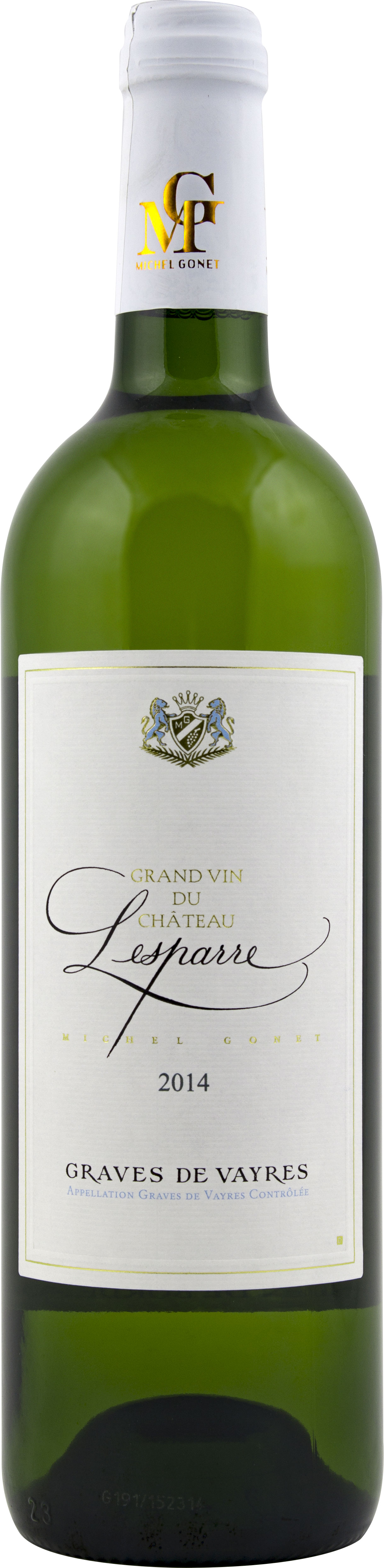 Вино Château Lesparre Grand Vin Graves De Vayres белое cухое 0 75 л 12