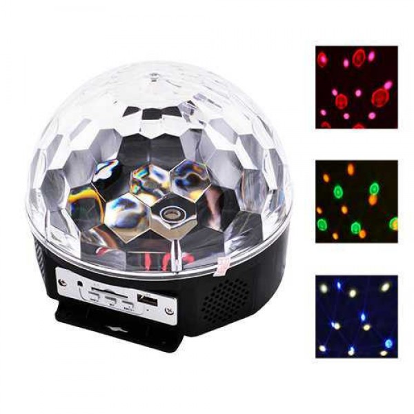 Светомузыка блютуз диско шар с динамиками Magic Ball Music MP3 плеер с Bluetooth и пультом ДУ Черный
Светомузыка блютуз диско шар с динамиками Magic Ball Music MP3 плеер с Bluetooth и пультом ДУ Черный