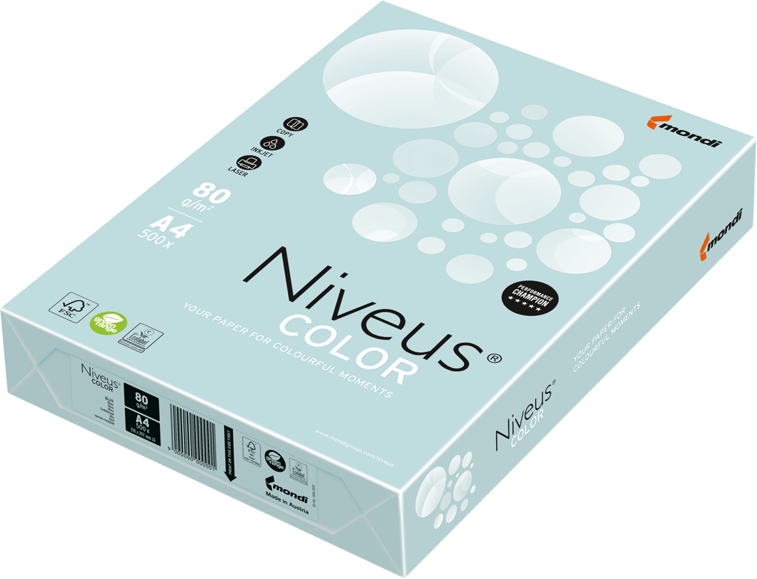 Набор офисной цветной бумаги Niveus Color А4 80 г/м2 Пастель 500 листов Светло-голубой (A4.80.NVP.BL29.500)
Набор офисной цветной бумаги Niveus Color А4 80 г/м2 Пастель 500 листов Светло-голубой (A4.80.NVP.BL29.500)