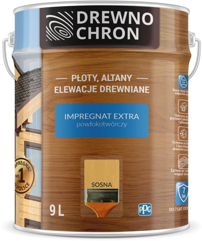 Плёнкообразующая пропитка Drewnochron Impregnat Extra Сосна 9 л (DN-364462)
Плёнкообразующая пропитка Drewnochron Impregnat Extra Сосна 9 л (DN-364462)