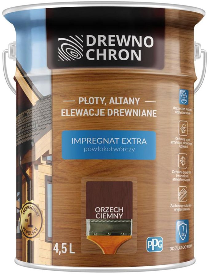 Плёнкообразующая пропитка Drewnochron Impregnat Extra Орех темный 4.5 л (DN-364431)
Плёнкообразующая пропитка Drewnochron Impregnat Extra Орех темный 4.5 л (DN-364431)