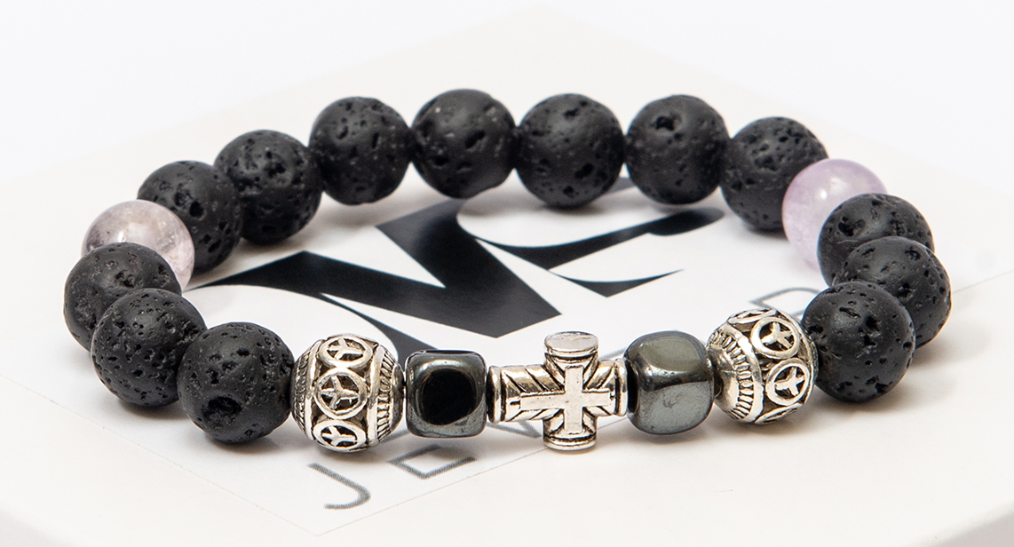 Браслет мужской DMS Jewelry из лавового камня, кубиков гематита с крестом FEMALE METAL CROSS
Браслет мужской DMS Jewelry из лавового камня, кубиков гематита с крестом FEMALE METAL CROSS
