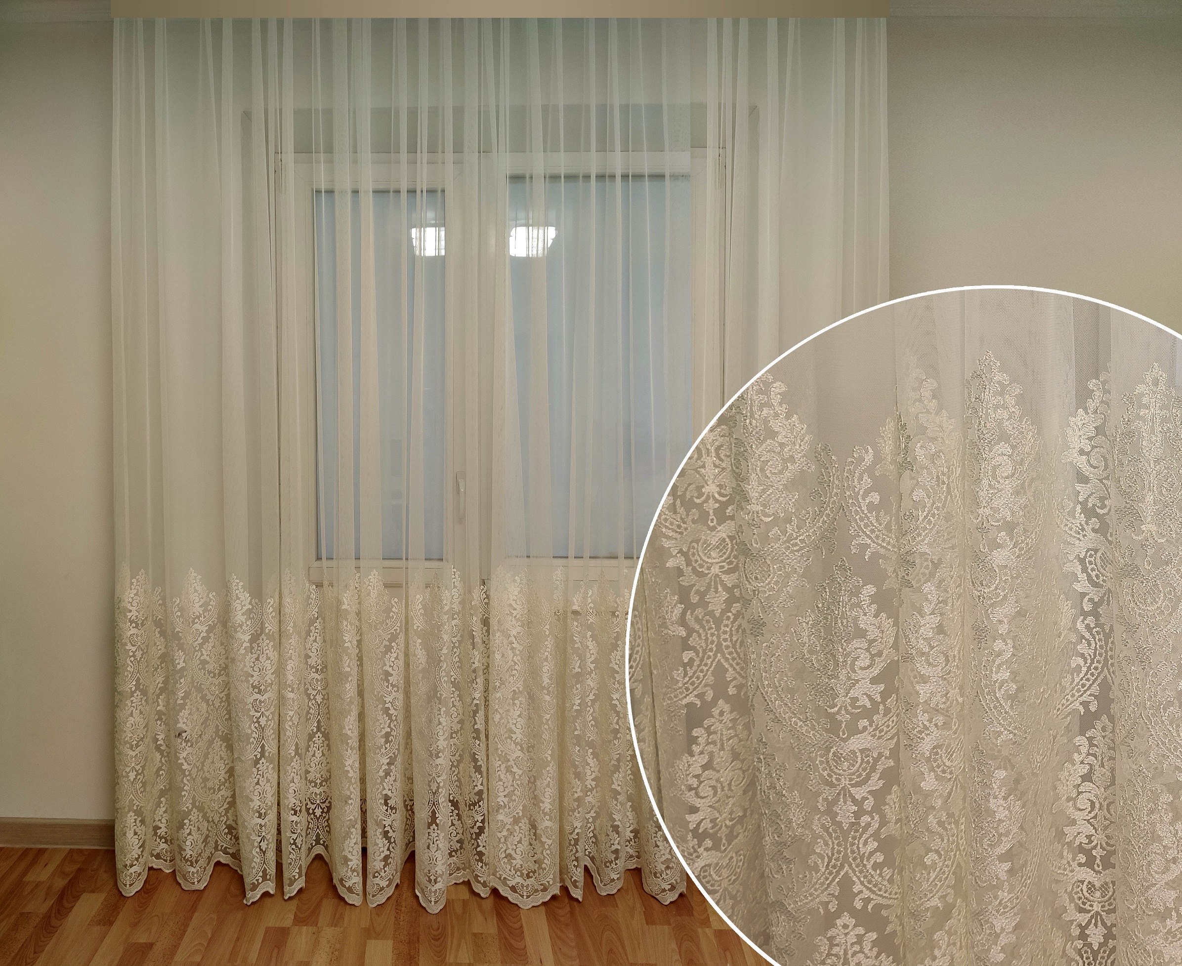 Тюль с купоном Декор-Ин Королевская лилия Молочная с вышивкой 290х400 (Vi 200459)
Тюль с купоном Декор-Ин Королевская лилия Молочная с вышивкой 290х400 (Vi 200459)