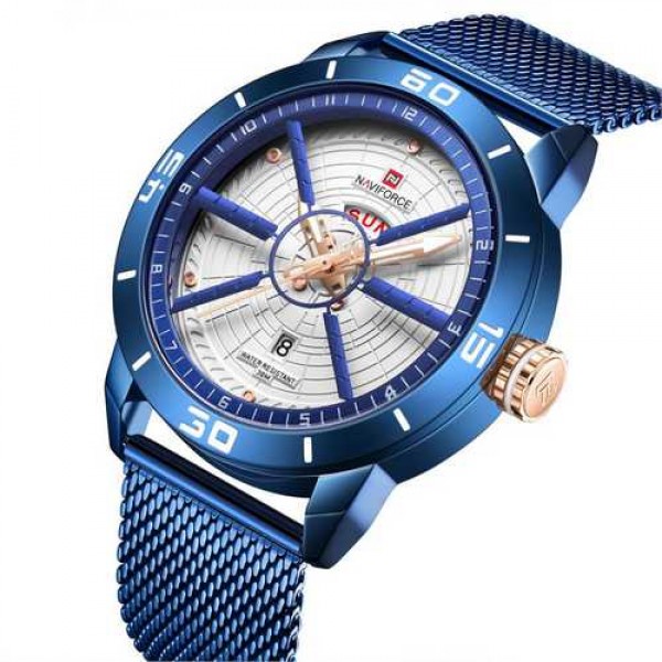 Мужские кварцевые часы Naviforce Blue наручные классические на стальном браслете + коробка (1096-0043)
Мужские кварцевые часы Naviforce Blue наручные классические на стальном браслете + коробка (1096-0043)