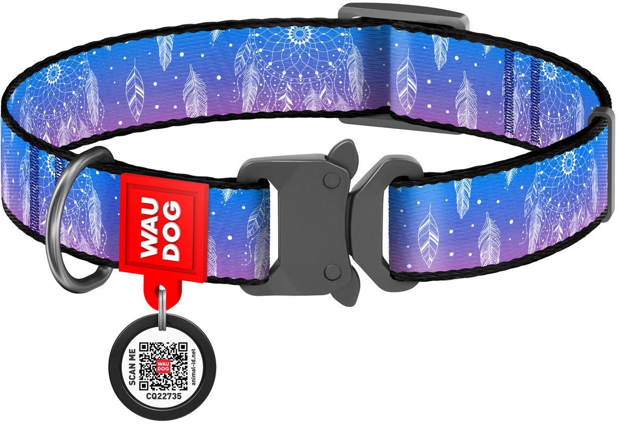 Ошейник для собак нейлоновый Collar WAUDOG Nylon c QR паспортом, рисунок "Ловец снов", металлическая пряжка-фастекс, L, Ш 25 мм, Дл 31-49 см (5064)
Ошейник для собак нейлоновый Collar WAUDOG Nylon c QR паспортом, рисунок "Ловец снов", металлическая пряжка-фастекс, L, Ш 25 мм, Дл 31-49 см (5064)