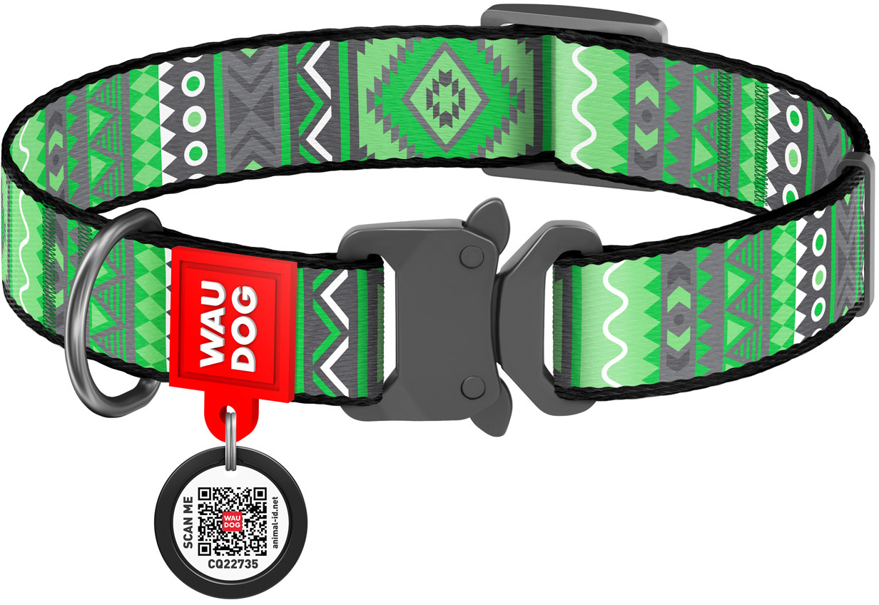 Ошейник для собак нейлоновый Collar WAUDOG Nylon c QR паспортом, рисунок "Этно зеленый", металлическая пряжка-фастекс, L, Ш 25 мм, Дл 31-49 см (5194)
Ошейник для собак нейлоновый Collar WAUDOG Nylon c QR паспортом, рисунок "Этно зеленый", металлическая пряжка-фастекс, L, Ш 25 мм, Дл 31-49 см (5194)