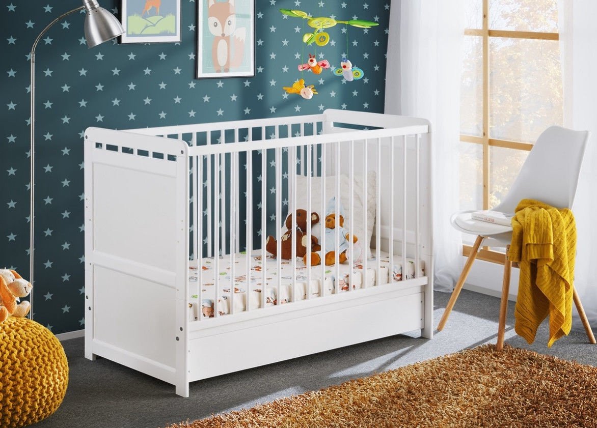 Детская кроватка с матрасом из натурального дерева сосна Tymek Plus 60*120 ASM Meble Белый
Детская кроватка с матрасом из натурального дерева сосна Tymek Plus 60*120 ASM Meble Белый