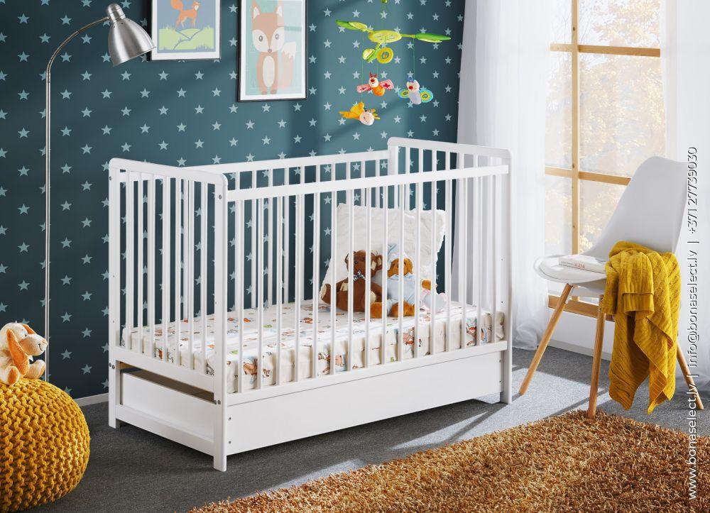Детская кроватка с матрасом из натурального дерева сосна Cypi II Plus 60*120 ASM Meble Белый
Детская кроватка с матрасом из натурального дерева сосна Cypi II Plus 60*120 ASM Meble Белый