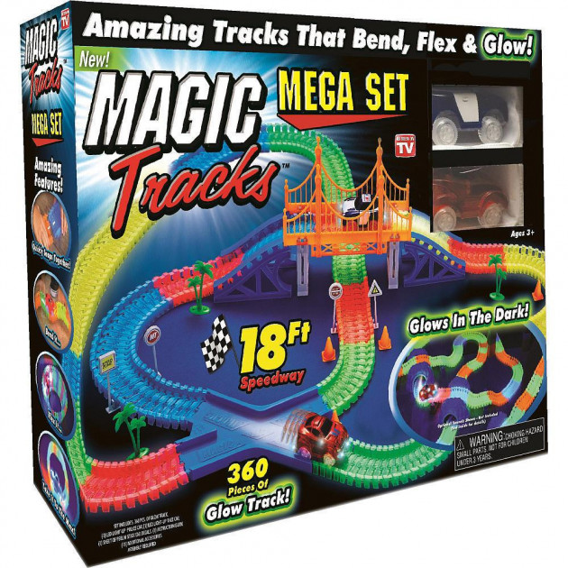 Гоночный трек Magic Tracks на 360 деталей 2 машинки мост знаки декор Трасса 5.2 метра Разноцветный
Гоночный трек Magic Tracks на 360 деталей 2 машинки мост знаки декор Трасса 5.2 метра Разноцветный