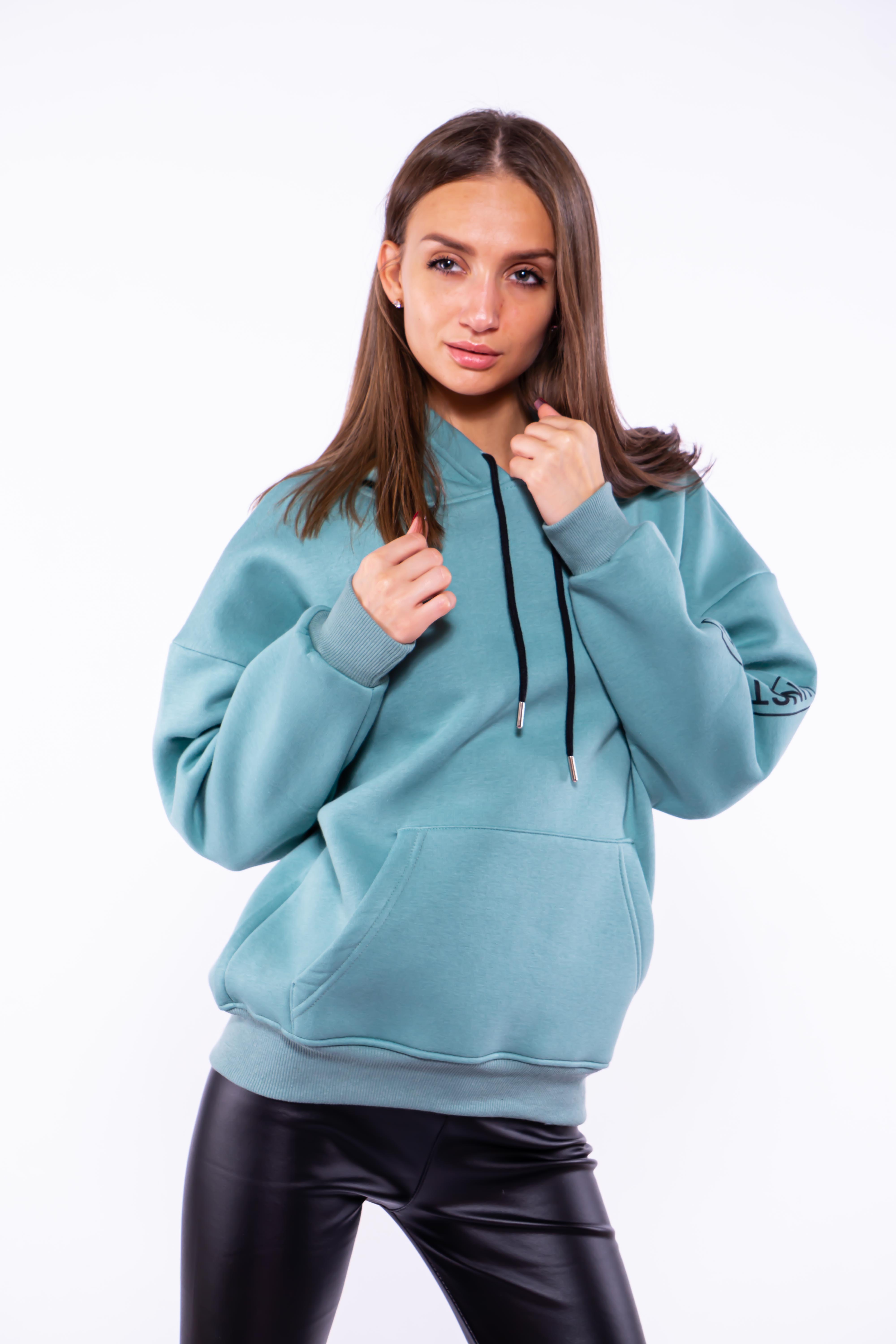 Худи Unstopped Time of Style 32P1031 S/M Ментоловый 
Худи Unstopped Time of Style 32P1031 S/M Ментоловый
