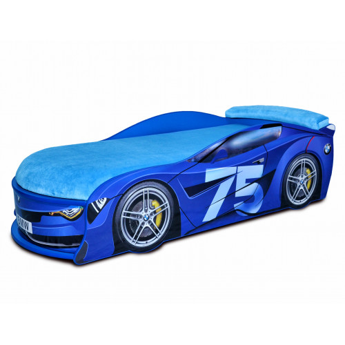 Кровать машина BMW Turbo синяя-75 70х150 ДСП с подъемным механизмом матрас голубой
Кровать машина BMW Turbo синяя-75 70х150 ДСП с подъемным механизмом матрас голубой
