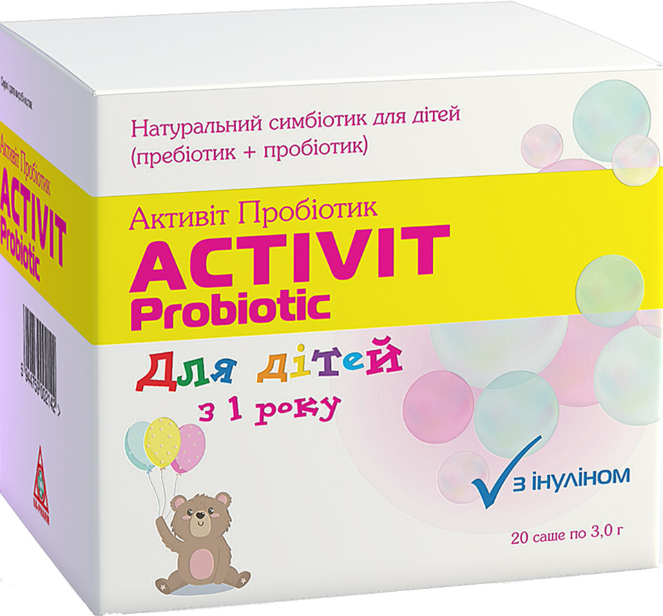 Натуральная диетическая добавка Aesculap Prod Активит Пробиотик для детей № 20 3 г (5944759002142)
Натуральная диетическая добавка Aesculap Prod Активит Пробиотик для детей № 20 3 г (5944759002142)