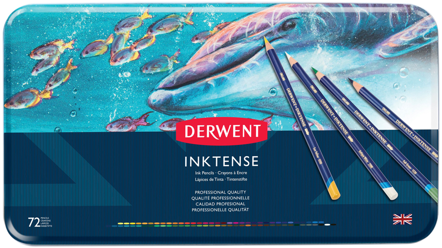 Набор карандашей чернильных водорастворимых 72 цвета Inktense металлическая коробка Derwent
Набор карандашей чернильных водорастворимых 72 цвета Inktense металлическая коробка Derwent