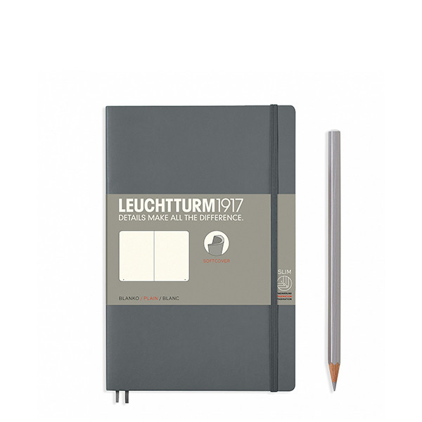 Блокнот Leuchtturm1917 М'яка обкладинка Paperback B6 (12,5х19 см) Антрацит Чисті аркуші (358328)
Блокнот Leuchtturm1917 М'яка обкладинка Paperback B6 (12,5х19 см) Антрацит Чисті аркуші (358328)