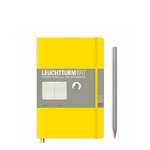 Блокнот Leuchtturm1917 М'яка обкладинка Paperback B6 (12,5х19 см) Лимонний Лінія (358302)
Блокнот Leuchtturm1917 М'яка обкладинка Paperback B6 (12,5х19 см) Лимонний Лінія (358302)