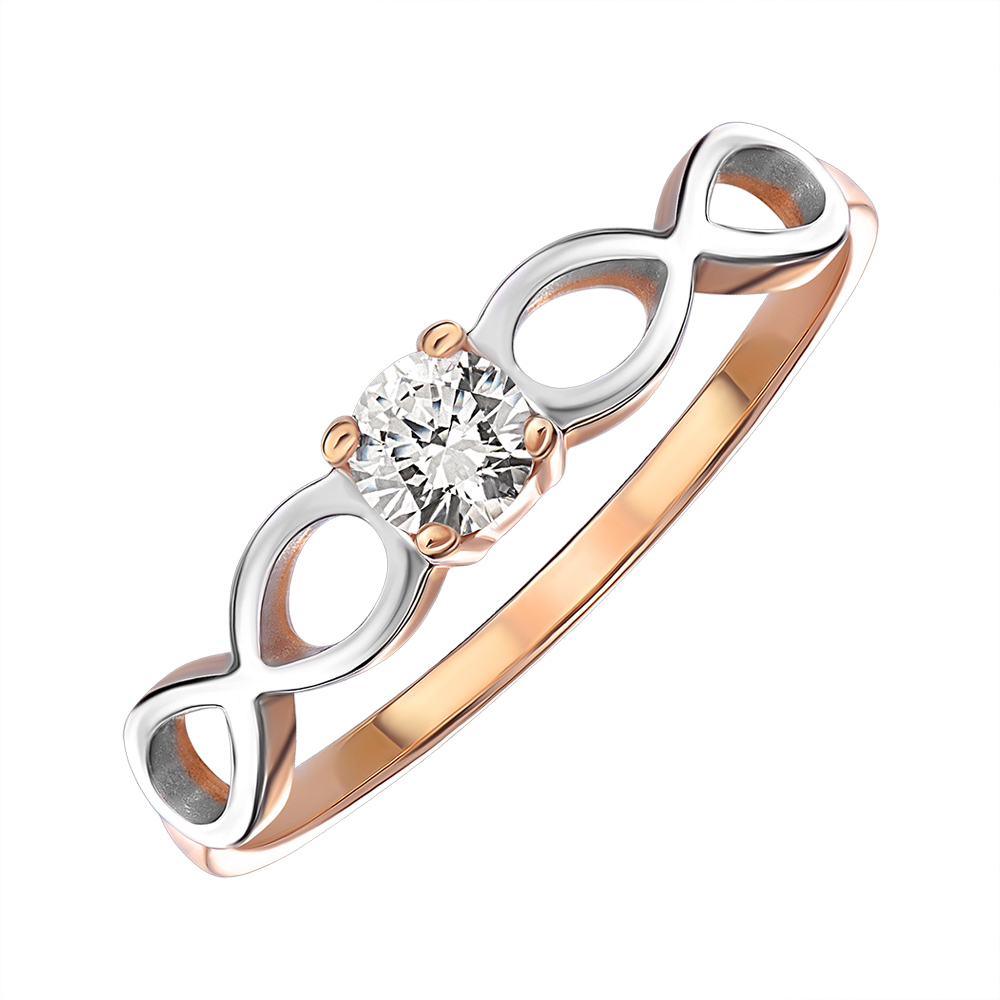 Золотое кольцо в комбинированном цвете с фианитом S Zirconia 000145542 16.5 размера
Золотое кольцо в комбинированном цвете с фианитом S Zirconia 000145542 16.5 размера