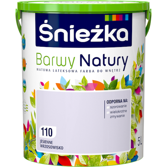 Матовая латексная краска для интерьеров Sniezka Barwy Natury 110Т Лавандовый ОСЕННИЙ ВЕРЕСК 5л
Матовая латексная краска для интерьеров Sniezka Barwy Natury 110Т Лавандовый ОСЕННИЙ ВЕРЕСК 5л