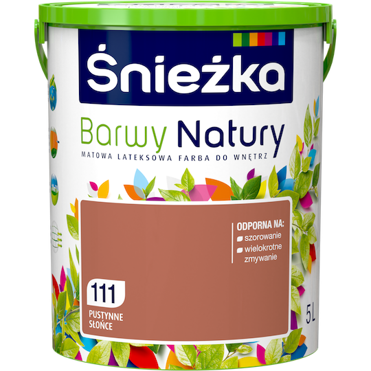 Матовая латексная краска для интерьеров Sniezka Barwy Natury 111Т Корица ПУСТЫННОЕ СОЛНЦЕ 5л
Матовая латексная краска для интерьеров Sniezka Barwy Natury 111Т Корица ПУСТЫННОЕ СОЛНЦЕ 5л