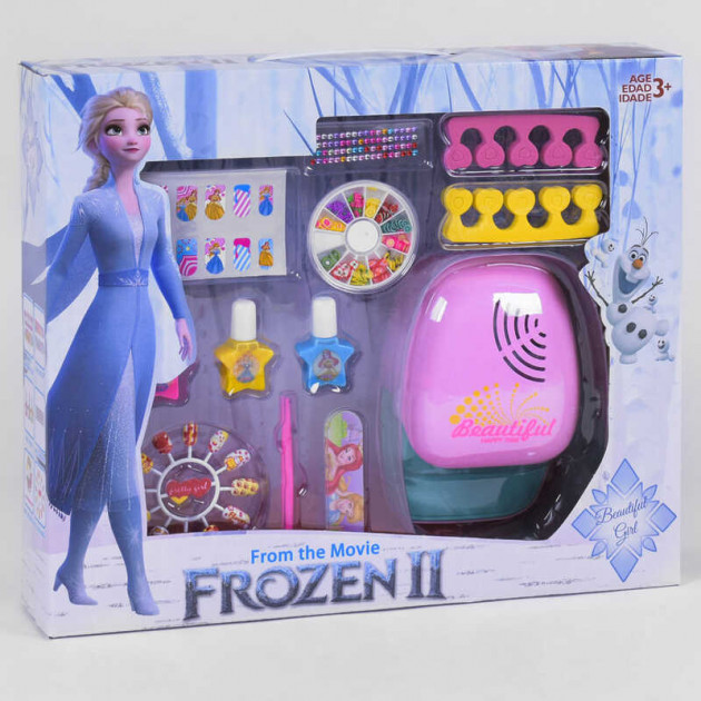 Детская косметика "Frozen" CS 68 E 14: лаки, стразы, лампа для ногтей - Набор детской косметики
Детская косметика "Frozen" CS 68 E 14: лаки, стразы, лампа для ногтей - Набор детской косметики